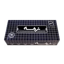 دستمال کاغذی 100 برگ دولا سفید (طرح آبی) نرمه