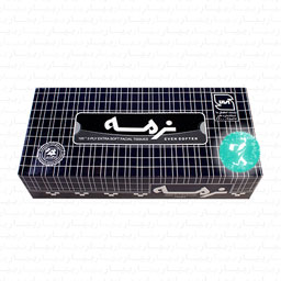 دستمال کاغذی 100 برگ دولا سفید (طرح آبی) نرمه