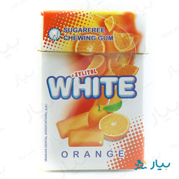 آدامس دراژه بدون قند پرتقالی 25 گرمی وایت