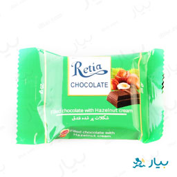 شکلات رتیا پر شده با مغز فندق 25 گرمی مینو