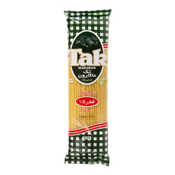 اسپاگتی 1.5 با آرد سمولینا 500 گرمی تک‌ماکارون