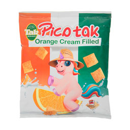 پیکوتک بالشتی مغزدار پرتقالی مقدار 55 گرمی تک ماکارون