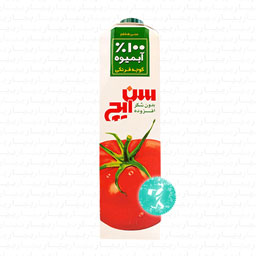 آب گوجه فرنگی طبیعی بدون شکر 1 میلی لیتری سن ایچ