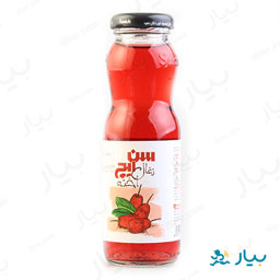 نوشیدنی شیشه ای زغال اخته 200 میلی لیتری سن ایچ