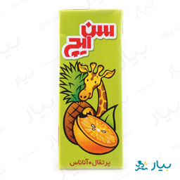 نوشیدنی بدون گاز مخلوط آناناس و پرتقال 200 میلی لیتری سن ایچ