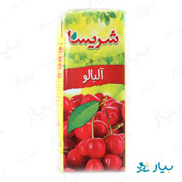 نوشیدنی بدون گاز آلبالو 200 میلی لیتری شریسا