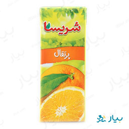 نوشیدنی بدون گاز پرتقال 200 میلی لیتری شریسا