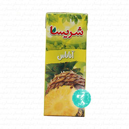 آب آناناس پاکتی کوچک شریسا