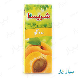 نوشیدنی بدون گاز زردآلو 200 میلی لیتری شریسا