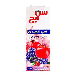 آبمیوه طبیعی مخلوط میوه های قرمز آنتی اکسیدان سن ایچ 750 میلی لیتری
