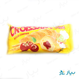 کروسان آردی تخمیری با مغزی آلبالو 50 گرمی شیبابا