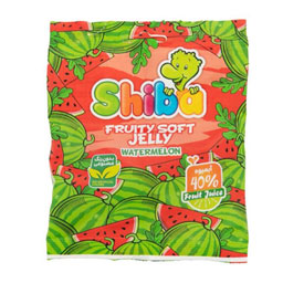 پاستیل با طعم هندوانه بدون رنگ مصنوعی شیبابا 90 گرمی