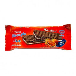 شوکوپای دوقلو فندقی 42 گرمی چیچک