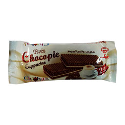 ویفر شوکوپای 2 قلو کاپوچینو چیچک