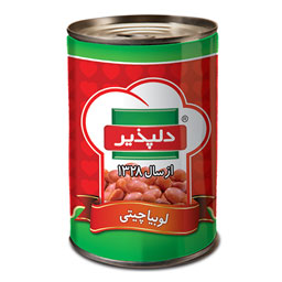 کنسرو لوبیای چیتی 420 گرمی دلپذیر