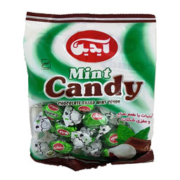 آبنبات نعنایی مغزدار شکلاتی متوسط 140 گرمی آیدین