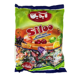 آبنبات با طعم میوه و مغز پودری آیدین