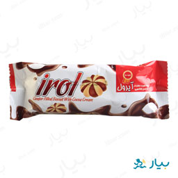 بیسکویت مفزدار با کرم کاکائو 60 گرمی آیرول