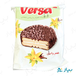 بیسکویت مغزدار شکلاتی با طعم وانیل 30 گرمی ورسا