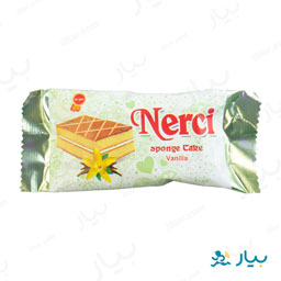 کیک اسفنجی وانیلی 25 گرمی نرسی