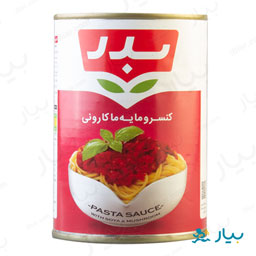 کنسرو مایه ماکارونی 420 گرمی بدر