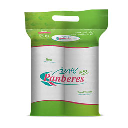دستمال کاغذی حوله ای دوقلو 150 برگی پنبه ریز