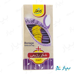 دمنوش گل گاو زبان و شکر رژیمی 20 عددی کامور