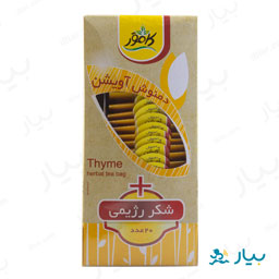 دمنوش آویشن و شکر رژیمی 20 عددی کامور