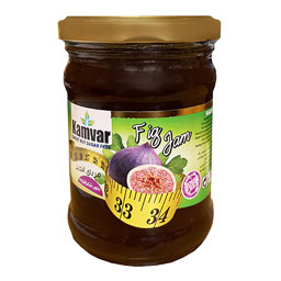 مربای انجیر رژیمی 280 گرمی کامور