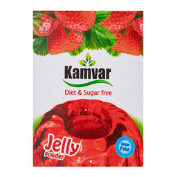 پودرژله توت فرنگی رژیمی 100گرم کامور