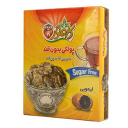 پولکی لیمو عمانی بدون قند 150 گرمی کامور