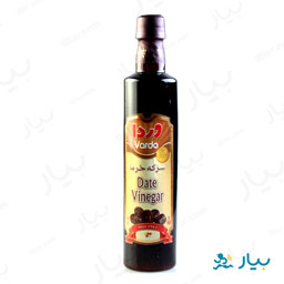 سرکه خرما شیشه ای 500 گرمی وردا