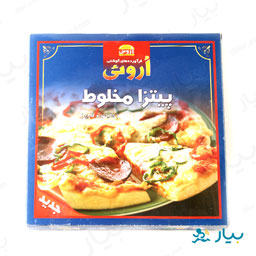 پیتزا مخلوط کالباس و قارچ 450 گرمی اروئی