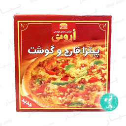 پیتزا قارچ و گوشت 450 گرمی اروئی