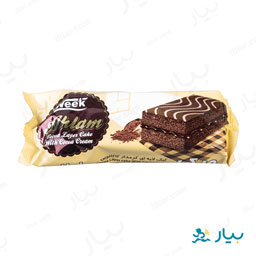 کیک لایه ای کرمدار کاکائویی 65 گرمی احلام