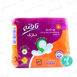 نوار بهداشتی بالدار ویژه روز نازک 10 عددی تافته