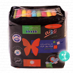 نوار بهداشتی بالدار ویژه روز نازک تک بسته ای تافته