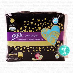 نوار بهداشتی بالدار ویژه روز تک بسته خیلی خیلی نازک کتانی 10 عددی تافته
