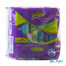 پد روزانه کتانی خیلی نازک 20 عددی تافته