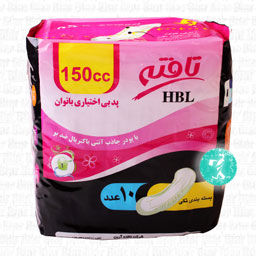 پد بی اختیاری بانوان با پودر جاذب آنتی باکتریال ضد بو با بسته بندی تکی 10 عددی تافته