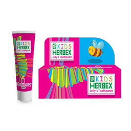 خمیردندان کودک با طعم توت فرنگی 60گرمی هربکس