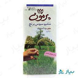 شامپو سبوس برنج برای موهای خشک 250گرمی پرمون