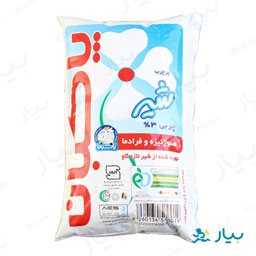 شیر استریل نایلونی پرچرب 946 میلی لیتری پاکبان