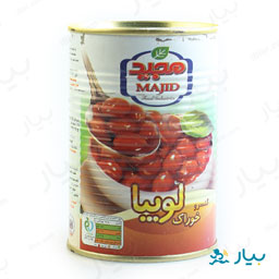 کنسرو خوراک لوبیا 400 گرمی مجید
