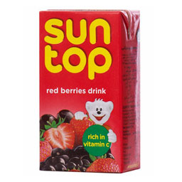 نوشیدنی میوه‌های قرمز 125 میلی‌لیتری سان‌تاپ