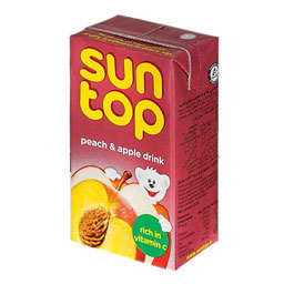 نوشیدنی هلو و سیب 125 میلی‌لیتری سان‌تاپ