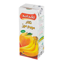 نکتار سیب و موز 200 میلی‌لیتری تکدانه