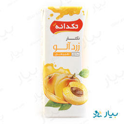 آب زردآلو 200 میلی لیتری تکدانه