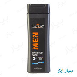 شامپو سر و بدن و اصلاح صورت 3 در 1 آقایان 300 میلی لیتری هیدرودرم