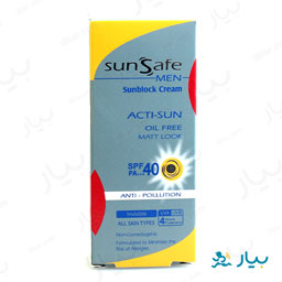 کرم ضد آفتاب فاقد چربی آقایان 50گرمی سان سیف